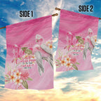 Personalised I Wear Pink For The Fight Garden Flag Australian Breast Cancer Spirit - Aussie Hoodie