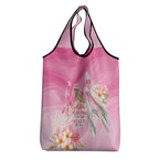 Personalised I Wear Pink For The Fight Grocery Bag Australian Breast Cancer Spirit - Aussie Hoodie