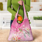 Personalised I Wear Pink For The Fight Grocery Bag Australian Breast Cancer Spirit - Aussie Hoodie