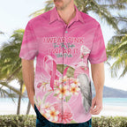Personalised I Wear Pink For The Fight Hawaiian Shirt Australian Breast Cancer Spirit - Aussie Hoodie