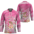 Personalised I Wear Pink For The Fight Hockey Jersey Australian Breast Cancer Spirit - Aussie Hoodie