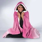 Personalised I Wear Pink For The Fight Hooded Blanket Australian Breast Cancer Spirit - Aussie Hoodie