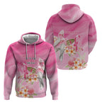 Personalised I Wear Pink For The Fight Hoodie Australian Breast Cancer Spirit - Aussie Hoodie