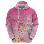 Personalised I Wear Pink For The Fight Hoodie Australian Breast Cancer Spirit - Aussie Hoodie