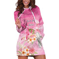 Personalised I Wear Pink For The Fight Hoodie Dress Australian Breast Cancer Spirit - Aussie Hoodie