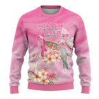 Personalised I Wear Pink For The Fight Ugly Christmas Sweater Australian Breast Cancer Spirit - Aussie Hoodie