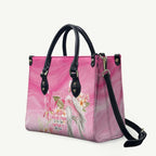 Personalised I Wear Pink For The Fight Leather Bag Australian Breast Cancer Spirit - Aussie Hoodie
