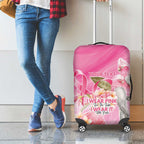 Personalised I Wear Pink For The Fight Luggage Cover Australian Breast Cancer Spirit - Aussie Hoodie