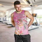 Personalised I Wear Pink For The Fight Men Tank Top Australian Breast Cancer Spirit - Aussie Hoodie