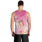 Personalised I Wear Pink For The Fight Men Tank Top Australian Breast Cancer Spirit - Aussie Hoodie