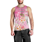 Personalised I Wear Pink For The Fight Men Tank Top Australian Breast Cancer Spirit - Aussie Hoodie