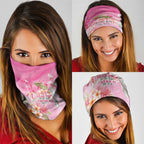 Personalised I Wear Pink For The Fight Neck Gaiter Australian Breast Cancer Spirit - Aussie Hoodie