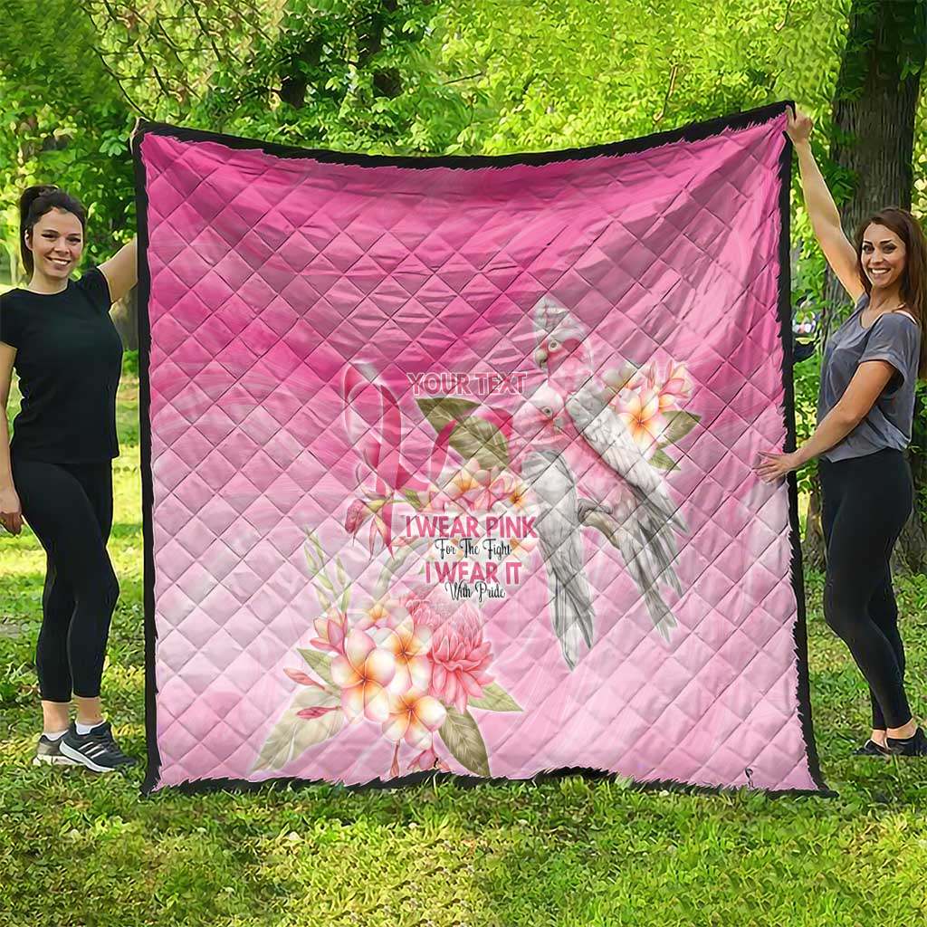 Personalised I Wear Pink For The Fight Quilt Australian Breast Cancer Spirit - Aussie Hoodie