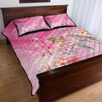 Personalised I Wear Pink For The Fight Quilt Bed Set Australian Breast Cancer Spirit - Aussie Hoodie