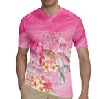 Personalised I Wear Pink For The Fight Rugby Jersey Australian Breast Cancer Spirit - Aussie Hoodie