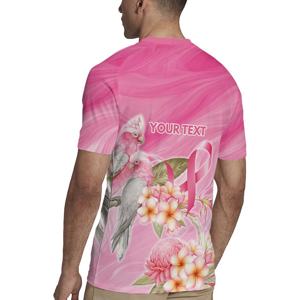 Personalised I Wear Pink For The Fight Rugby Jersey Australian Breast Cancer Spirit - Aussie Hoodie