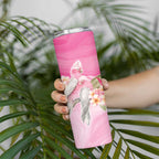Personalised I Wear Pink For The Fight Skinny Tumbler Australian Breast Cancer Spirit - Aussie Hoodie