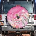 Personalised I Wear Pink For The Fight Spare Tire Cover Australian Breast Cancer Spirit - Aussie Hoodie