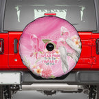 Personalised I Wear Pink For The Fight Spare Tire Cover Australian Breast Cancer Spirit - Aussie Hoodie