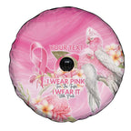 Personalised I Wear Pink For The Fight Spare Tire Cover Australian Breast Cancer Spirit - Aussie Hoodie