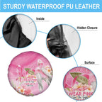 Personalised I Wear Pink For The Fight Spare Tire Cover Australian Breast Cancer Spirit - Aussie Hoodie