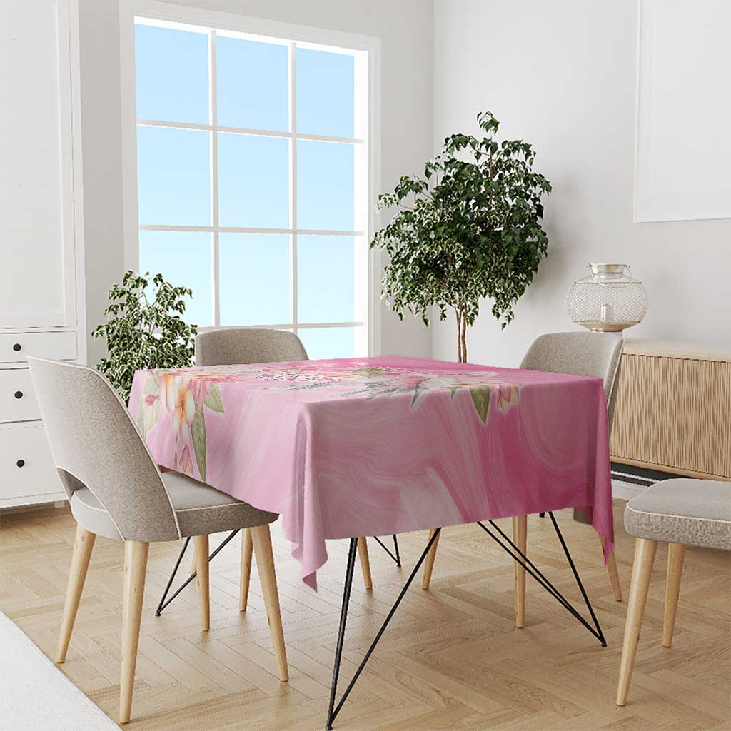 Personalised I Wear Pink For The Fight Tablecloth Australian Breast Cancer Spirit - Aussie Hoodie