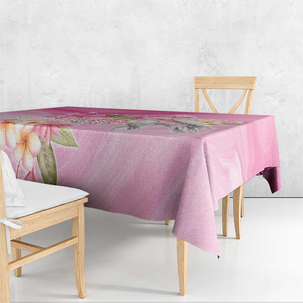 Personalised I Wear Pink For The Fight Tablecloth Australian Breast Cancer Spirit - Aussie Hoodie