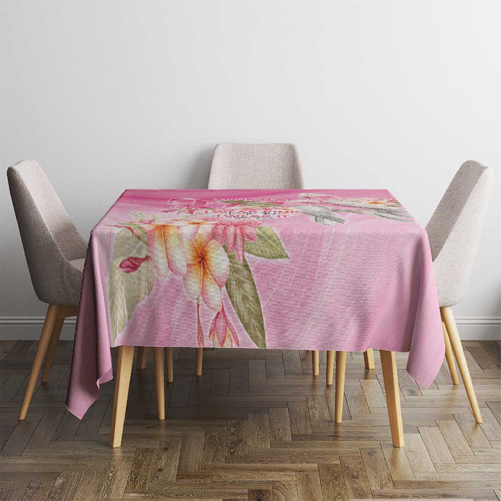 Personalised I Wear Pink For The Fight Tablecloth Australian Breast Cancer Spirit - Aussie Hoodie