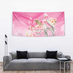 Personalised I Wear Pink For The Fight Tapestry Australian Breast Cancer Spirit - Aussie Hoodie