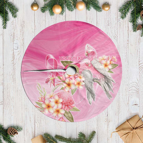 Personalised I Wear Pink For The Fight Tree Skirt Australian Breast Cancer Spirit - Aussie Hoodie