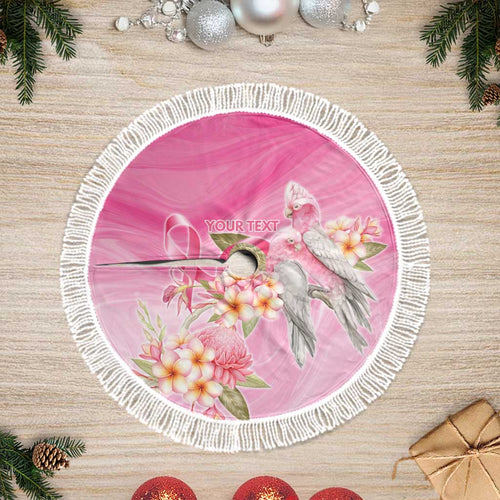 Personalised I Wear Pink For The Fight Tree Skirt Australian Breast Cancer Spirit - Aussie Hoodie