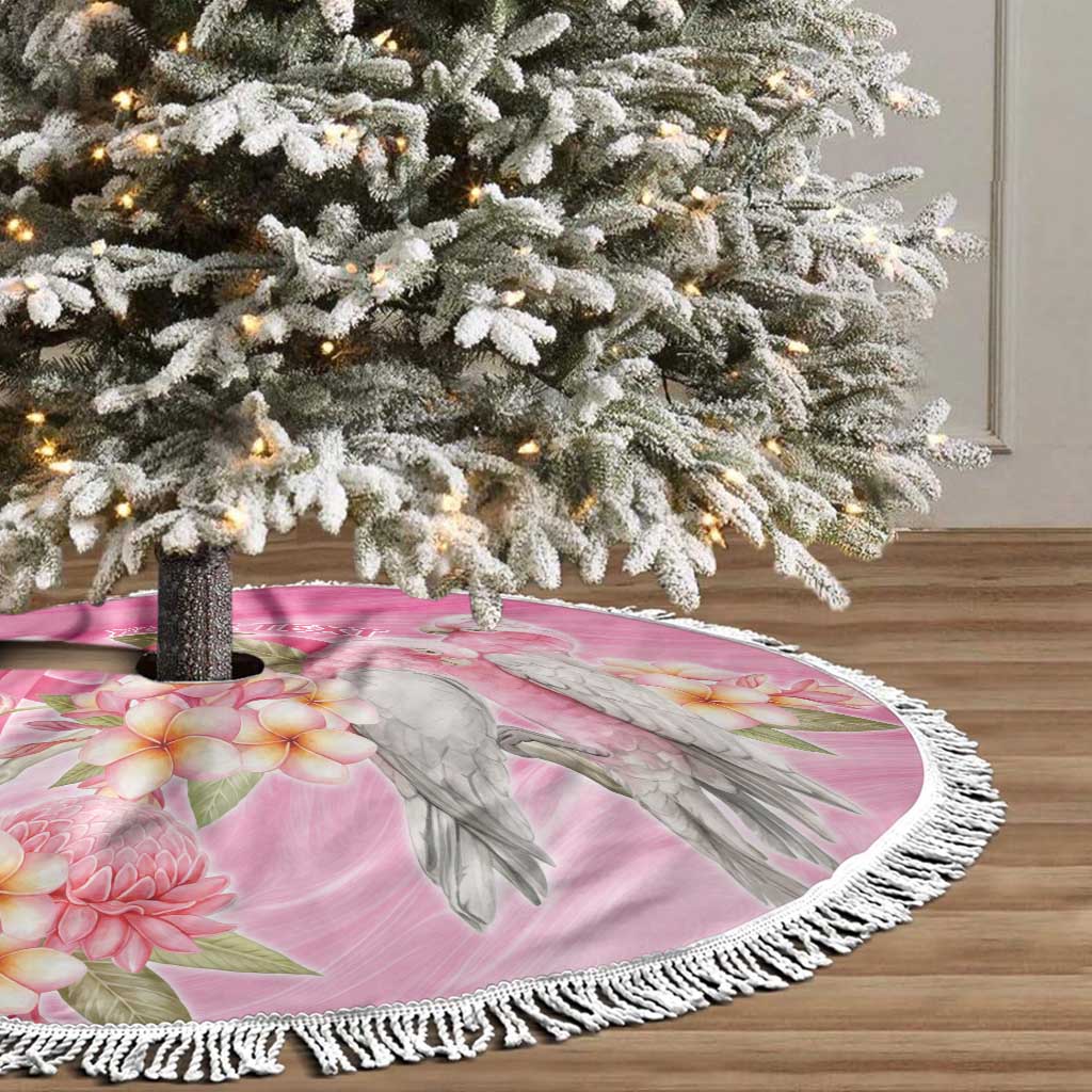 Personalised I Wear Pink For The Fight Tree Skirt Australian Breast Cancer Spirit - Aussie Hoodie