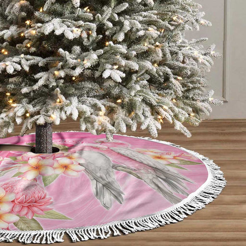 Personalised I Wear Pink For The Fight Tree Skirt Australian Breast Cancer Spirit - Aussie Hoodie