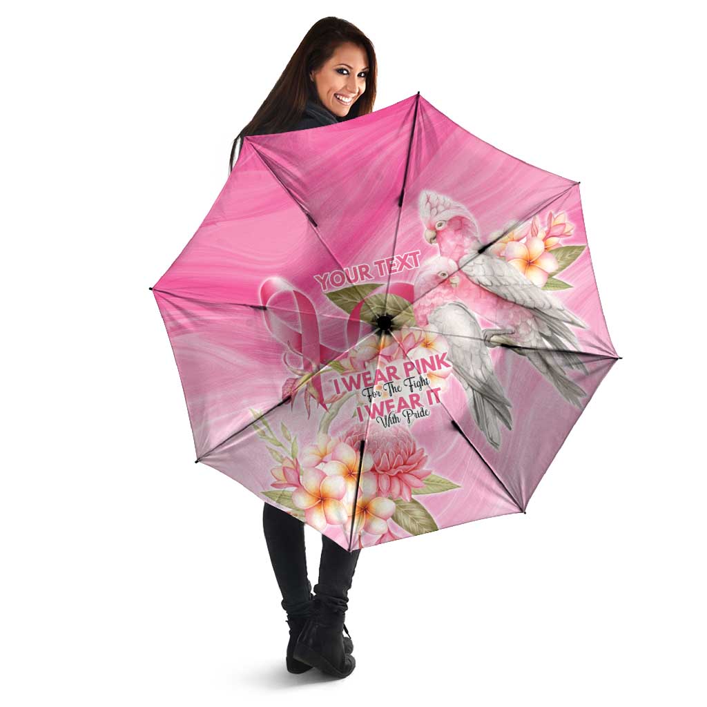 Personalised I Wear Pink For The Fight Umbrella Australian Breast Cancer Spirit - Aussie Hoodie