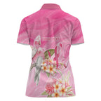 Personalised I Wear Pink For The Fight Women Polo Shirt Australian Breast Cancer Spirit - Aussie Hoodie