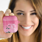 Personalised Pink Boronia of Hope AirPods Case Australia’s Fight Against Breast Cancer - Aussie Hoodie