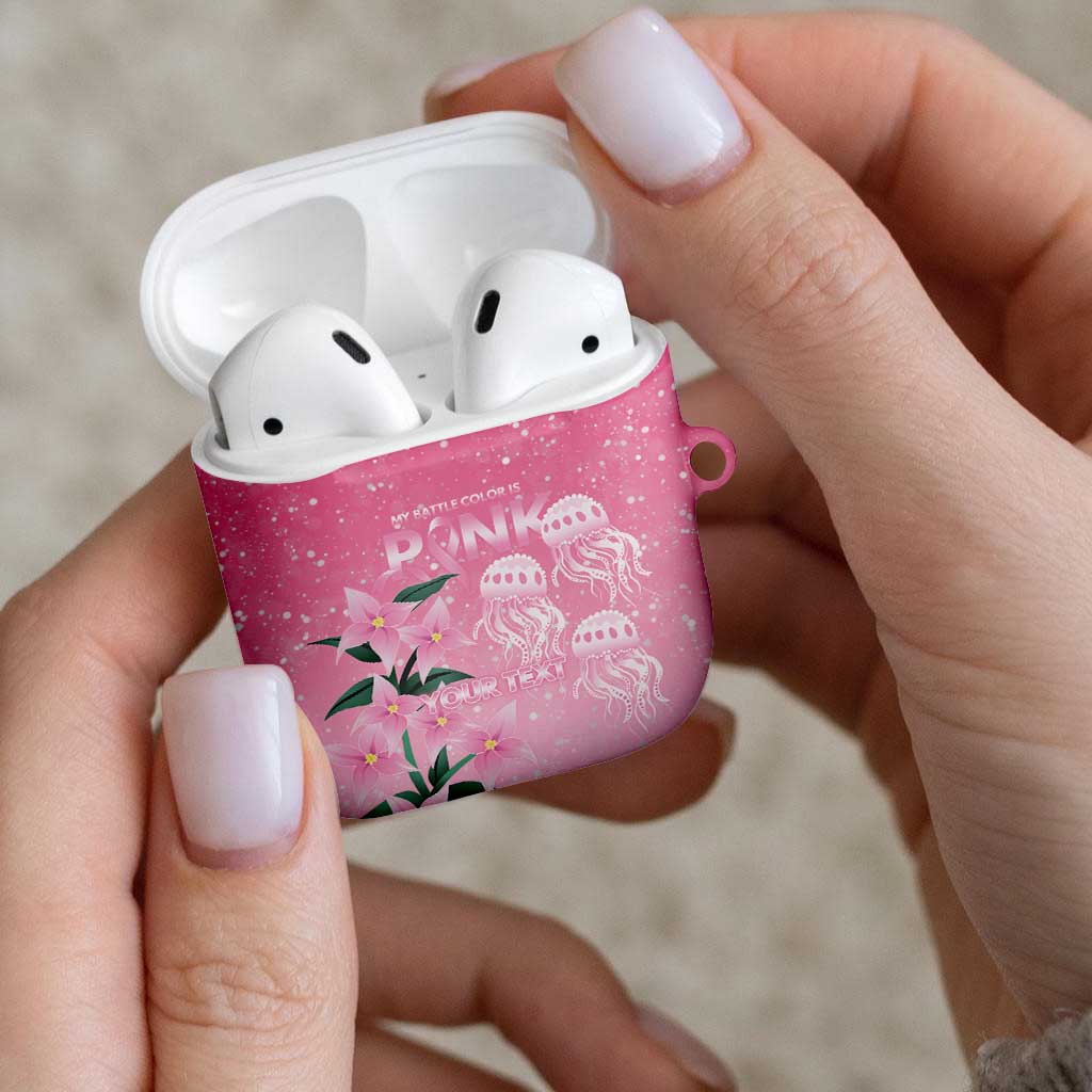 Personalised Pink Boronia of Hope AirPods Case Australia’s Fight Against Breast Cancer - Aussie Hoodie