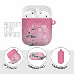 Personalised Pink Boronia of Hope AirPods Case Australia’s Fight Against Breast Cancer - Aussie Hoodie
