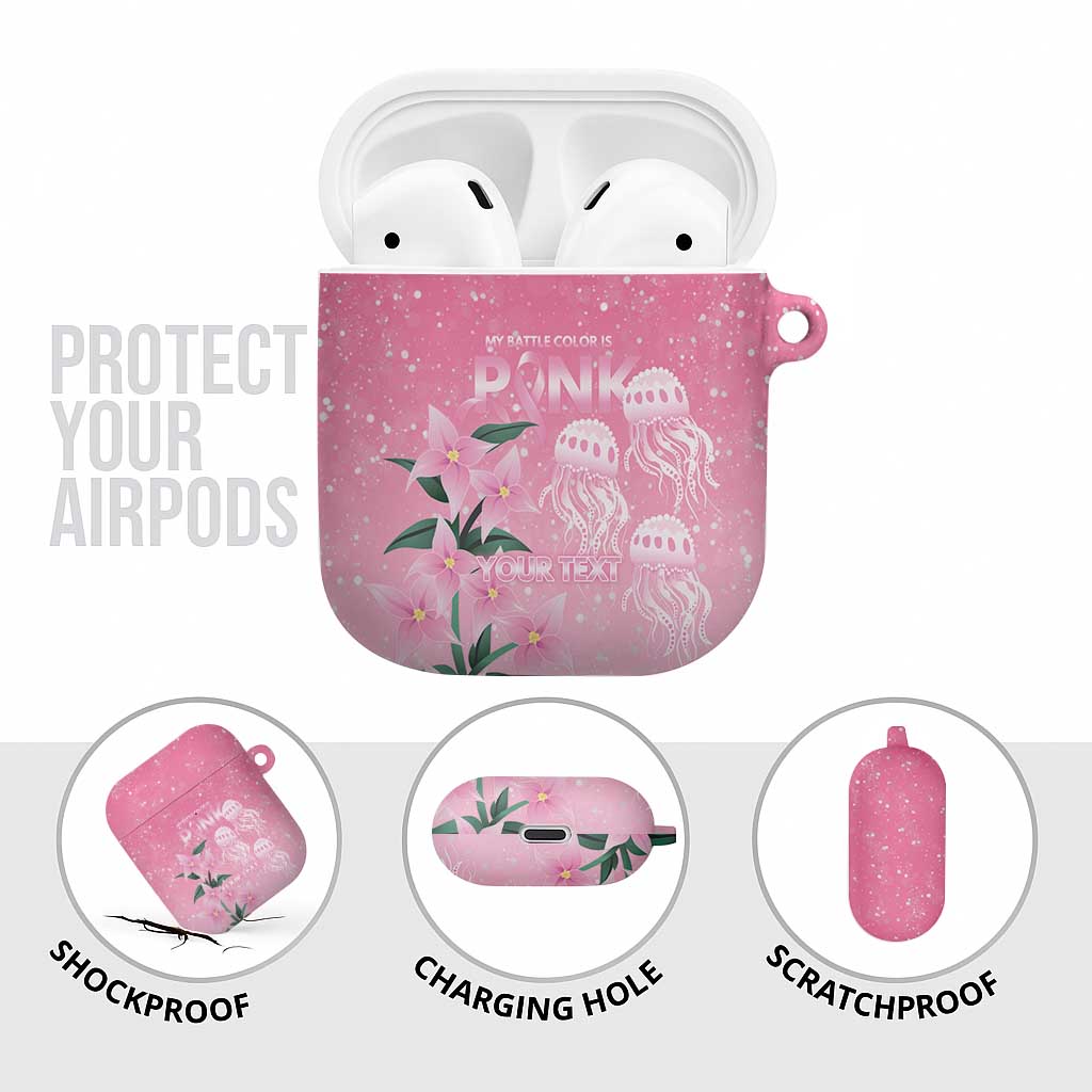 Personalised Pink Boronia of Hope AirPods Case Australia’s Fight Against Breast Cancer - Aussie Hoodie