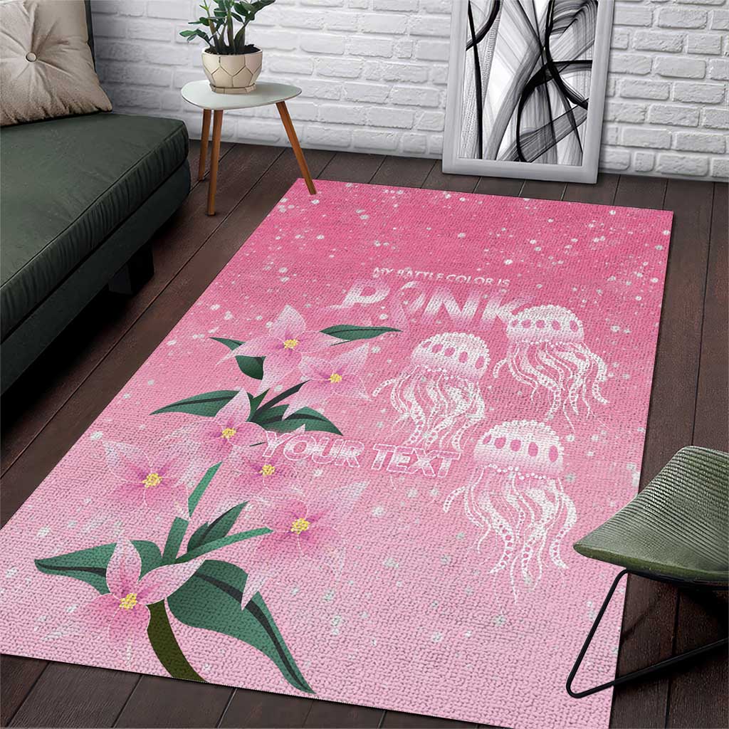 Personalised Pink Boronia of Hope Area Rug Australia’s Fight Against Breast Cancer - Aussie Hoodie