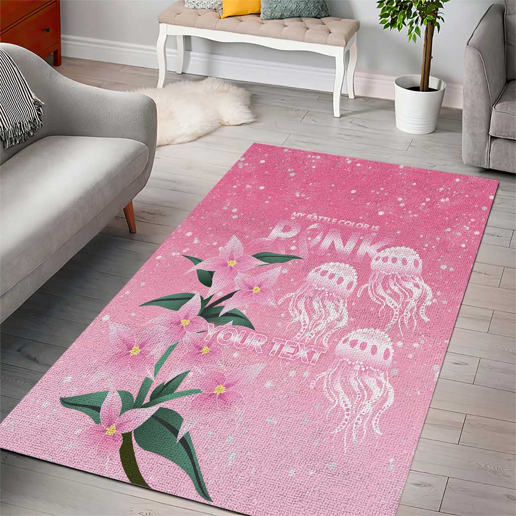 Personalised Pink Boronia of Hope Area Rug Australia’s Fight Against Breast Cancer - Aussie Hoodie