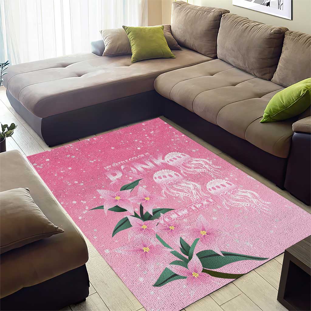 Personalised Pink Boronia of Hope Area Rug Australia’s Fight Against Breast Cancer - Aussie Hoodie