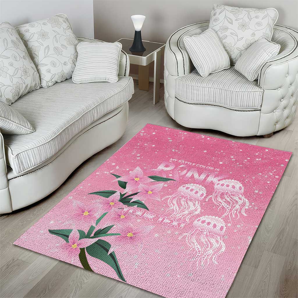 Personalised Pink Boronia of Hope Area Rug Australia’s Fight Against Breast Cancer - Aussie Hoodie