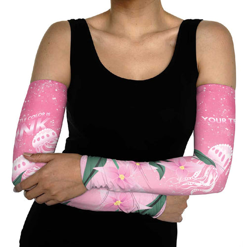 Personalised Pink Boronia of Hope Arm Sleeves Australia’s Fight Against Breast Cancer - Aussie Hoodie