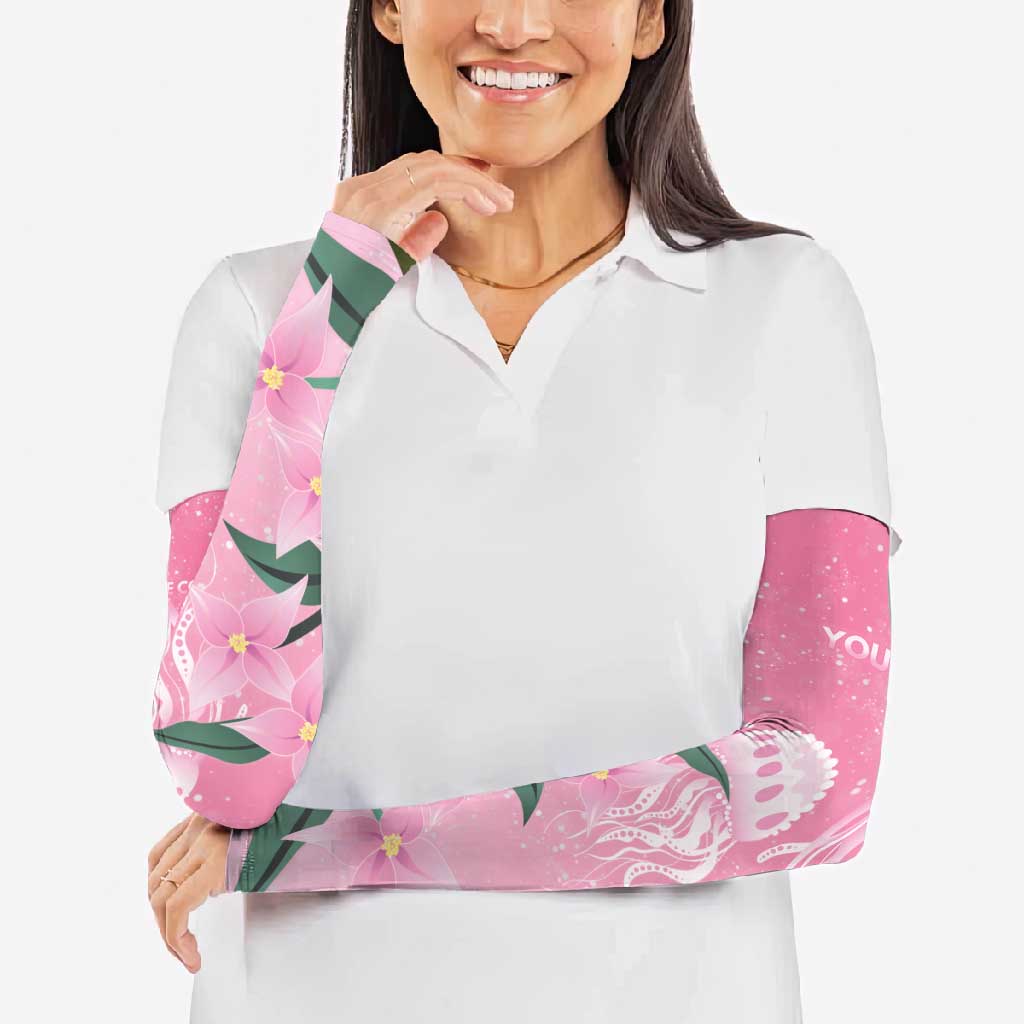 Personalised Pink Boronia of Hope Arm Sleeves Australia’s Fight Against Breast Cancer - Aussie Hoodie