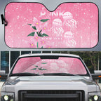 Personalised Pink Boronia of Hope Auto Sun Shade Australia’s Fight Against Breast Cancer - Aussie Hoodie