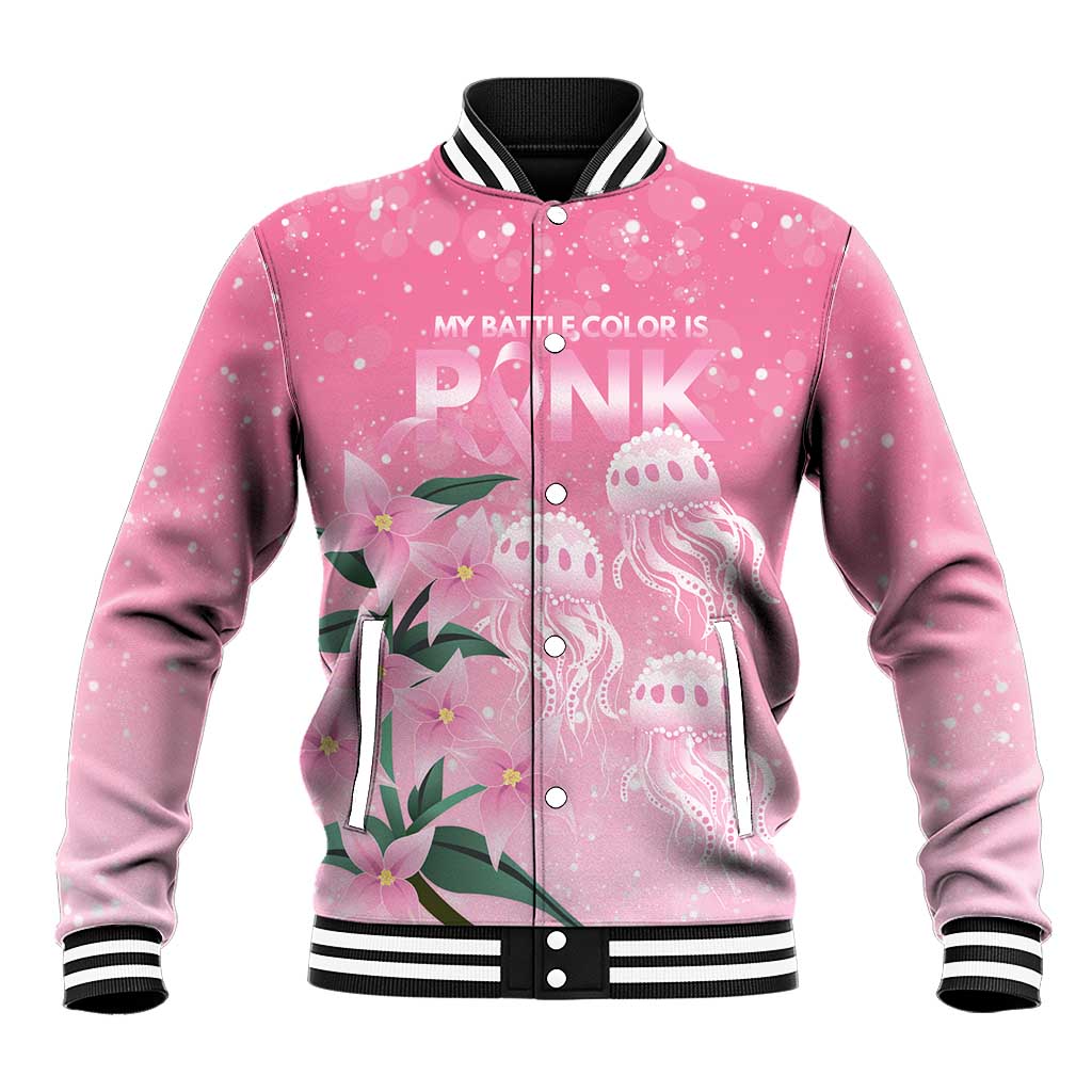 Personalised Pink Boronia of Hope Baseball Jacket Australia’s Fight Against Breast Cancer - Aussie Hoodie