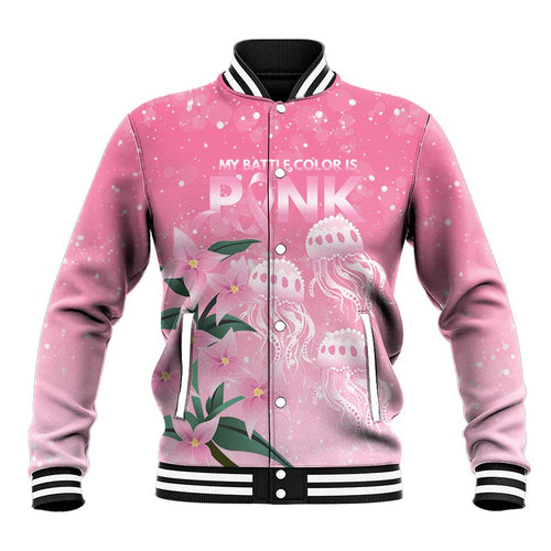 Personalised Pink Boronia of Hope Baseball Jacket Australia’s Fight Against Breast Cancer - Aussie Hoodie