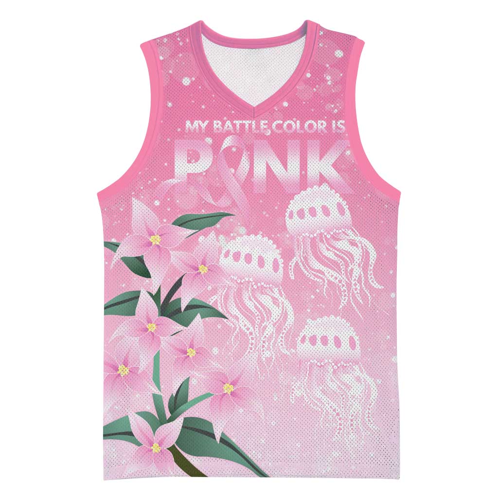 Personalised Pink Boronia of Hope Basketball Jersey Australia’s Fight Against Breast Cancer - Aussie Hoodie