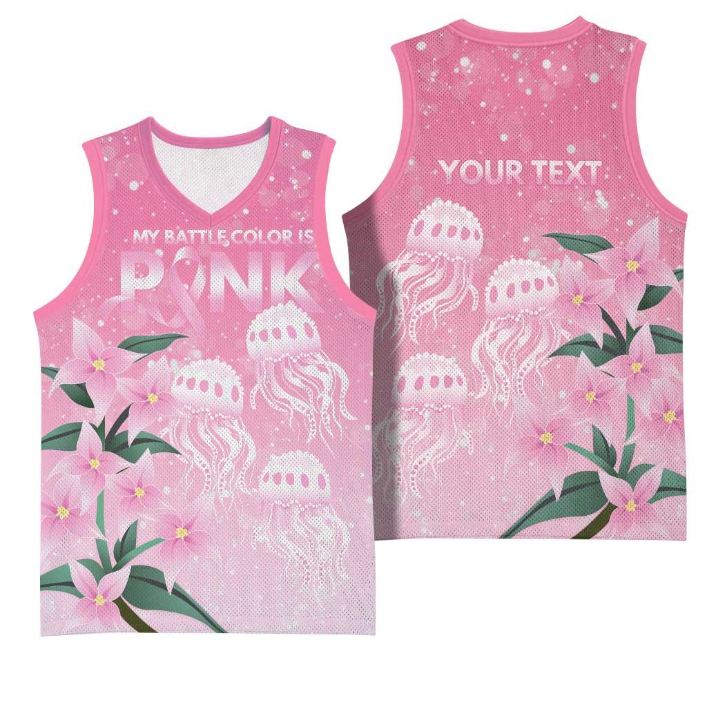 Personalised Pink Boronia of Hope Basketball Jersey Australia’s Fight Against Breast Cancer - Aussie Hoodie